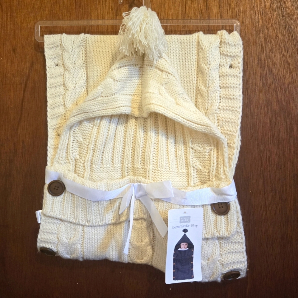 Hudson Baby Knitted Stroller Wrap